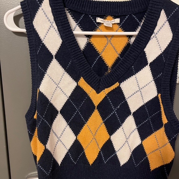 AE Argyle Sweater Vest Small NWOT - Picture 2 of 3